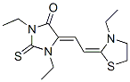 Structure of 1,3-diethyl-5-[(3-ethylthiazolidin-2-ylidene)ethylidene]-2-thioxoimidazolidin-4-one