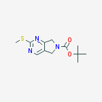 Structure of tert-butyl 2-(methylsulfanyl)-5,7-dihydro-6H-pyrrolo[3,4-d]pyrimidine-6-carboxylate