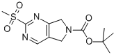 Structure of tert-butyl 2-(methylsulfonyl)-5H-pyrrolo[3,4-d]pyrimidine-6(7H)-carboxylate