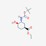 Structure of (1S,3R,4R)-3-(Boc-amino)-4-hydroxy-cyclohexanecarboxylic acid ethyl ester