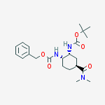 Benzyl N-[(1s,2r,4s)-4-(dimethylcarbamoyl)-2-[(2-methylpropan-2-yl)oxycarbonylamino]cyclohexyl]carbamate结构式
