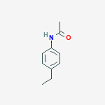 Structure of Acetamide, N-(4-ethylphenyl)-