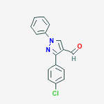 Structure of 3-(4-Chlorophenyl)-1-phenyl-1H-pyrazole-4-carbaldehyde