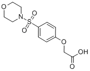 Structure of [4-(Morpholine-4-sulfonyl)-phenoxy]-acetic acid