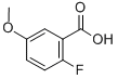 Structure of 2-Fluoro-5-methoxybenzoic acid