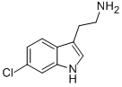 2-(6-氯-1H-吲哚-3-基)乙胺结构式