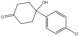 4-(P-CHLOROPHENYL)-4-HYDROXYCYCLOHEXANONE结构式