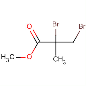 Chemical structure of 2,3-Dibromo-2-methylpropionic acid methyl ester