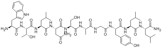 Structure of H-TRP-THR-LEU-ASN-SER-ALA-GLY-TYR-LEU-LEU-NH2