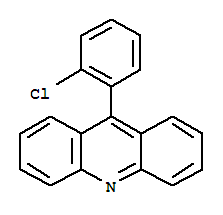 Structure of acridine, 9-(2-chlorophenyl)-