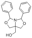 Structure of 1H,3H,5H-Oxazolo(3,4-c)oxazole, 3,5-diphenyl-7a-hydroxymethyl-