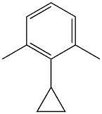 2-环丙基-1,3-二甲基苯结构式