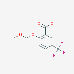 2-(methoxymethoxy)-5-(trifluoromethyl)benzoic acid结构式