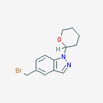 Structure of 1H-Indazole, 6-(bromomethyl)-1-(tetrahydro-2H-pyran-2-yl)-
