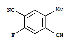 Structure of 1,4-Benzenedicarbonitrile,2-fluoro-5-methyl-