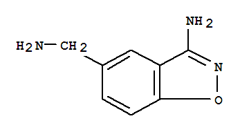 Structure of 1,2-Benzisoxazole-5-methanamine,3-amino-