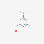 Structure of (3-amino-5-iodophenyl)methanol