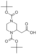 Structure of 1,4-DI-BOC-2-PIPERAZINEACETIC ACID