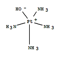 Structure of tetraamminehydroxyplatinum