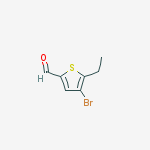 Structure of 4-bromo-5-ethyl-thiophene-2-carbaldehyde