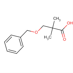 Structure of Propanoic acid, 2,2-dimethyl-3-(phenylmethoxy)-