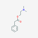 Structure of benzeneacetic acid, 2-(dimethylamino)ethyl ester