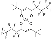 二(6,6,7,7,8,8,8-七氟-2,2-二甲基-3,5-辛二酮)钙结构式