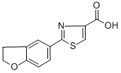 Structure of 2-(2,3-DIHYDRO-1-BENZOFURAN-5-YL)-1,3-THIAZOLE-4-CARBOXYLIC ACID