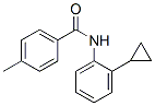 Structure of BENZAMIDE, N-(2-CYCLOPROPYLPHENYL)-4-METHYL-