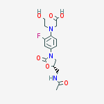 Structure of Glycine,N-[4-[(5S)-5-[(acetylamino)methyl]-2-oxo-3-oxazolidinyl]-2-fluorophenyl]-N-(2-hydroxyethyl)-