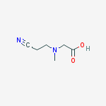 2-[2-cyanoethyl(methyl)amino]acetic Acid结构式