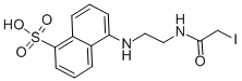 N-碘乙酰-N-(5-磺基-1-萘)乙二胺 的化学结构式