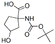 CYCLOPENTANECARBOXYLIC ACID 1-[[(1,1-DIMETHYLETHOXY)CARBONYL]AMINO]-3-HYDROXY-结构式