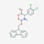 (3,4-DICHLORO-PHENYL)-[(9H-FLUOREN-9-YLMETHOXYCARBONYLAMINO)]-ACETIC ACID结构式