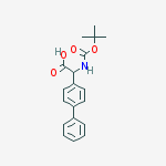 [1,1'-Biphenyl]-4-acetic acid, a-[[(1,1-dimethylethoxy)carbonyl]amino]-结构式