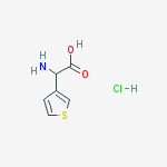 2-氨基-2-(3-噻吩基)乙酸盐酸盐结构式