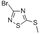 Structure of 3-BROMO-5-METHYLTHIO-1,2,4-THIADIAZOLE