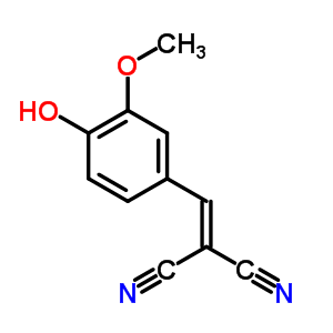 (4-hydroxy-3-methoxybenzylidene)propanedinitrile结构式