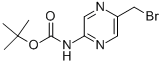 Structure of (5-Bromomethyl-pyrazin-2-yl)-carbamic acid tert-butyl ester