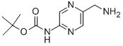 (5-Aminomethyl-pyrazin-2-yl)-carbamic acid tert-butyl ester结构式