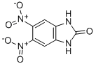 Structure of 1,3-dihydro-5,6-dinitro-2H-benzimidazol-2-one