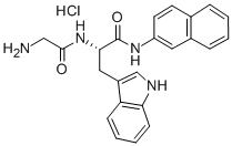 H-GLY-TRP-BETA-NA HCL 的化学结构式