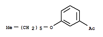 Chemical structure of 3-HEXYLOXYACETOPHENONE