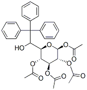 Structure of 6-TRITYL-1,2,3,4-TETRA-O-ACETYL-BETA-D-GLUCOSE