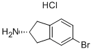 (2R)-5-BROMO-2,3-DIHYDRO-1H-INDEN-2-YLAMINE HYDROCHLORIDE结构式