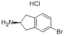 Structure of (2S)-5-BROMO-2,3-DIHYDRO-1H-INDEN-2-YLAMINE HYDROCHLORIDE