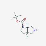 六氢吡咯并[3,4-b]吡咯-1(2H)-甲酸叔丁酯结构式