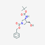 Structure of (3R,4R)-3-(Boc-amino)-1-Cbz-4-(hydroxymethyl)pyrrolidine
