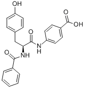 Structure of BZ-TYR-4-ABZ-OH