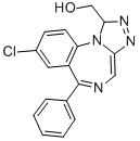 Structure of ALPHA-HYDROXYALPRAZOLAM